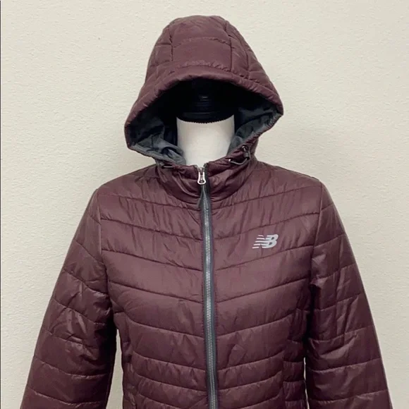 New Balance- long quilted tech jacket - Picture 3 of 9
